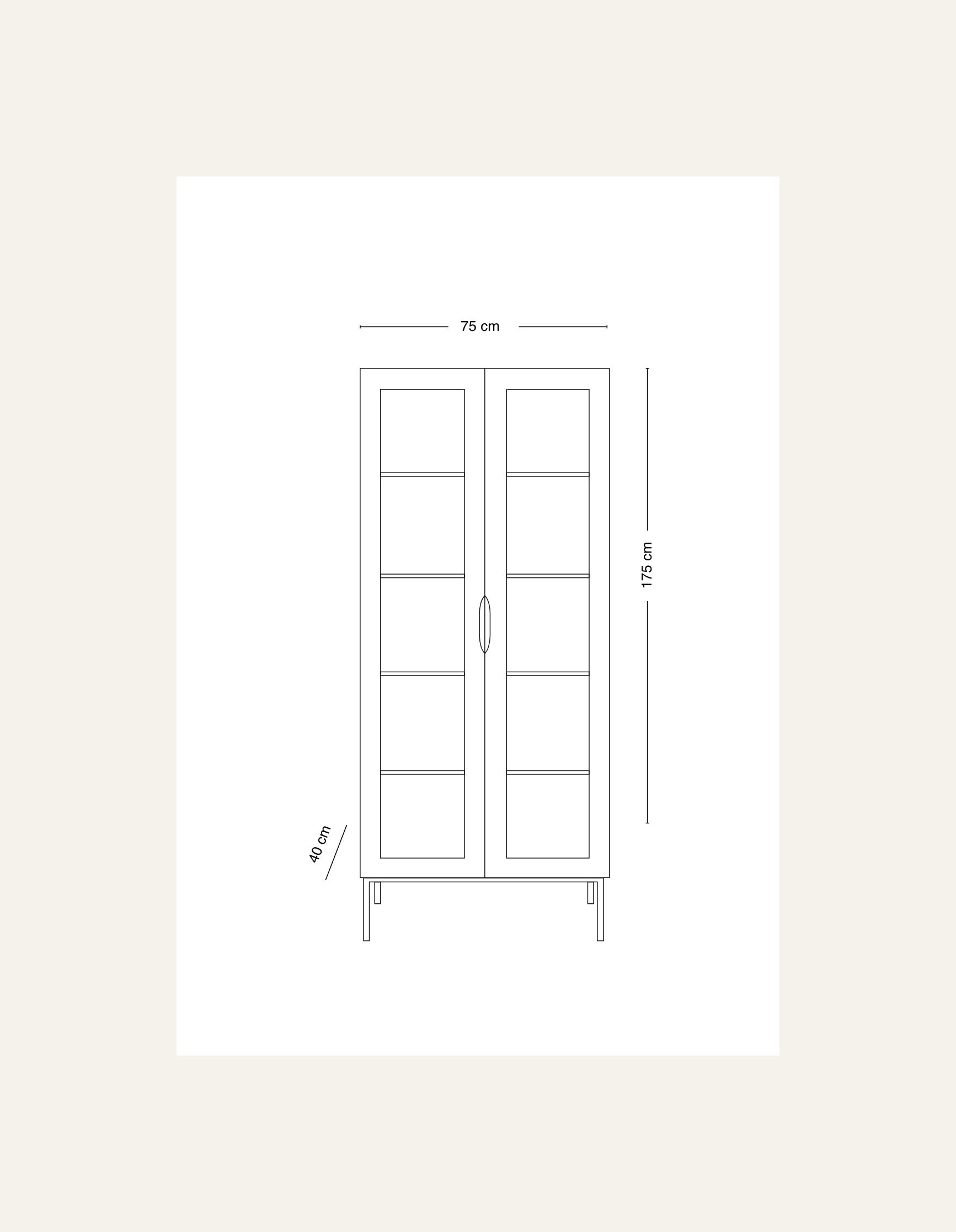 Kaappi luonnonväri - 11