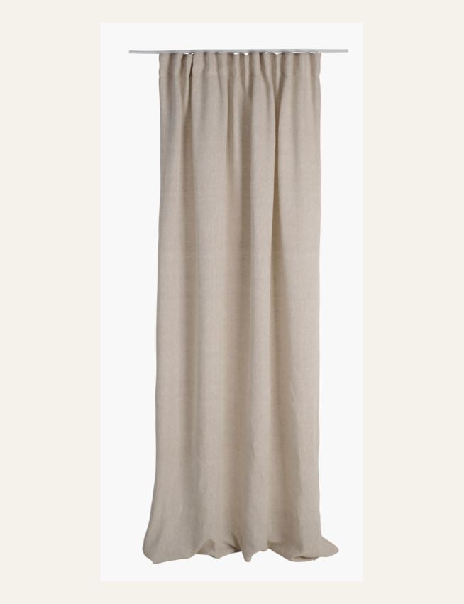 Pellavaverho vaalean beige - 6