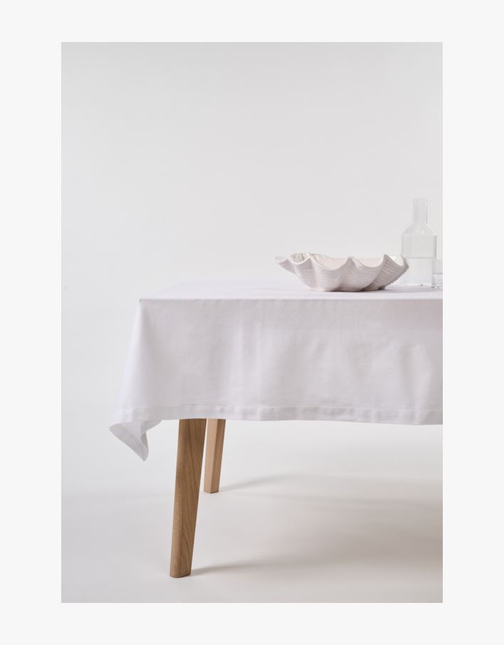 Pöytäliina valkoinen - 140x250 cm valkoinen - 1