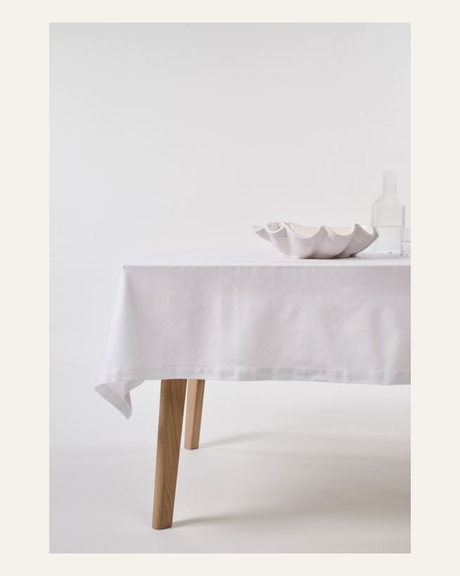 Pöytäliina valkoinen - 140x350 cm valkoinen - 1