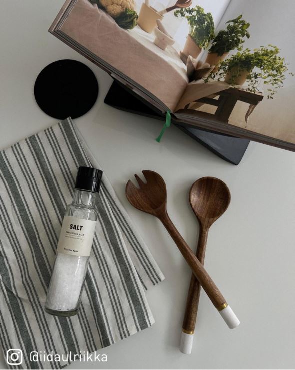 Salaattiottimet ruskea - 6