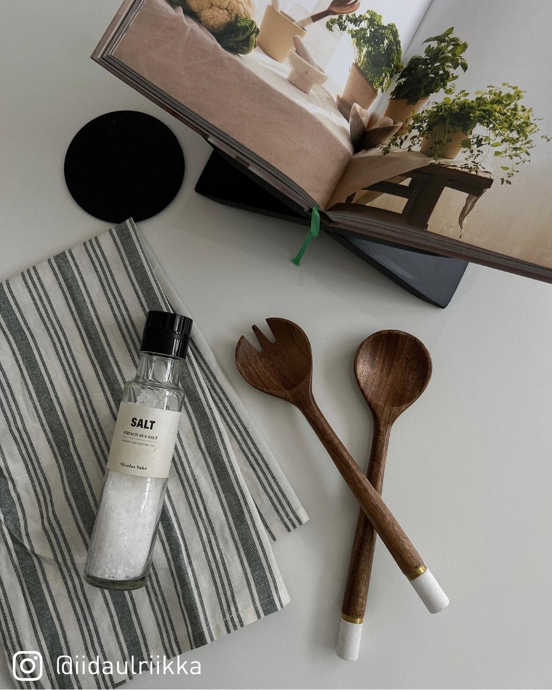 Salaattiottimet ruskea - 6