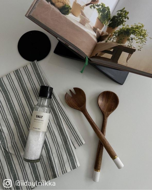 Salaattiottimet ruskea - 6