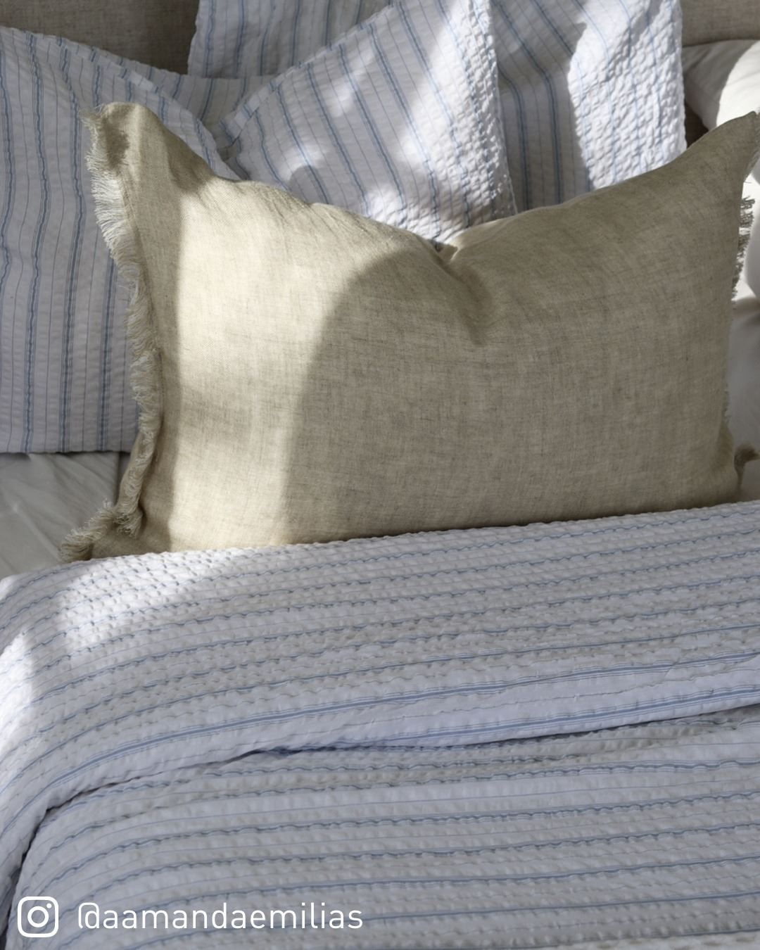 Pussilakanasetti kreppipuuvillaa vaaleansininen - 4