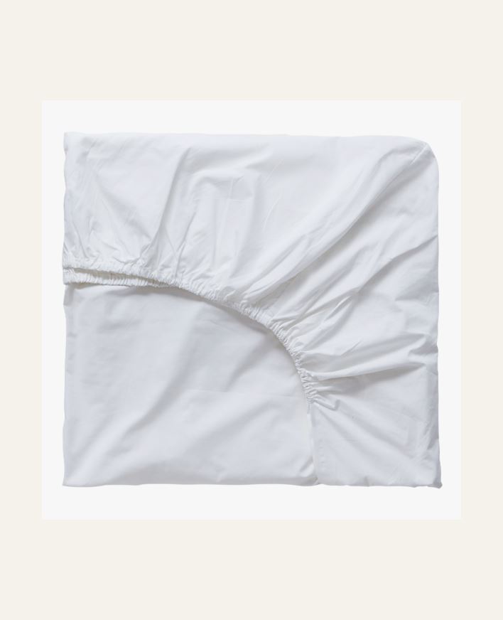 Muotoonommeltu aluslakana valkoinen - 180x200 cm valkoinen - 1