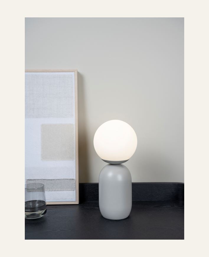 Pöytävalaisin harmaa - 15x15x34,5 cm harmaa - 1