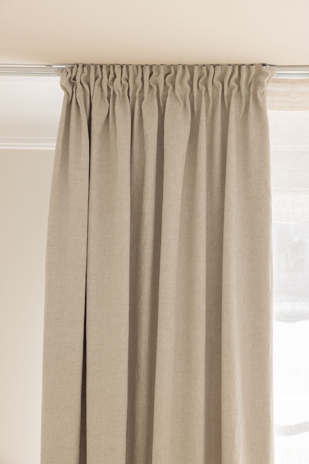 Pimentävä pellavaverho luonnonväri - 2