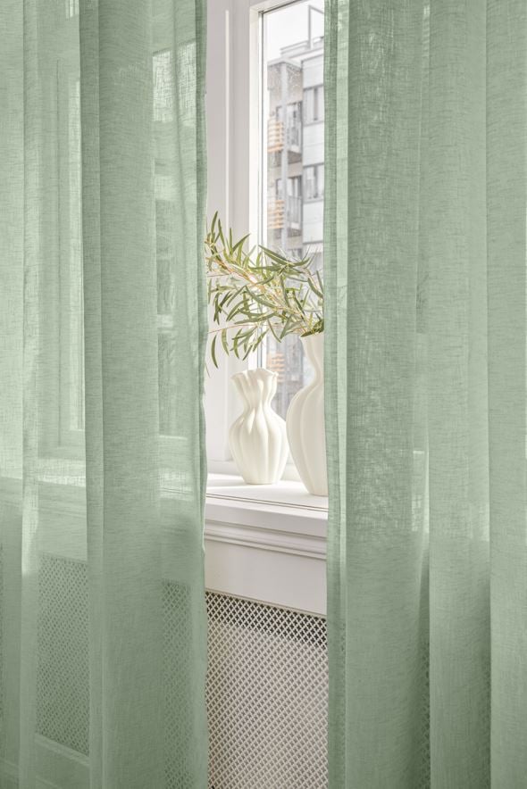 Verho vaaleanvihreä - 2