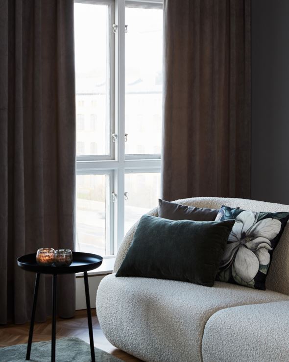 Verho vaaleanharmaa - 3