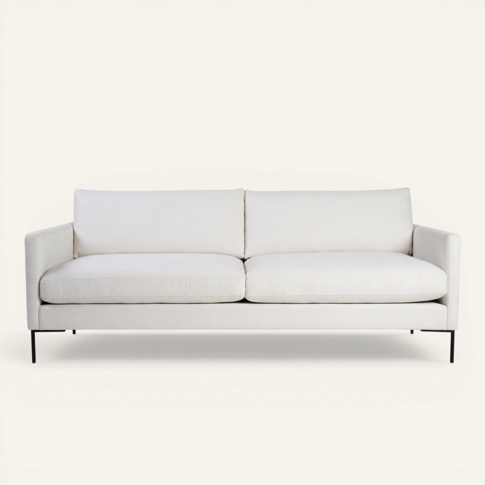3-istuttava sohva valkoinen - 227x100x83 cm valkoinen - 1