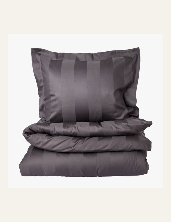 Pussilakanasetti satiinipuuvillaa harmaa - 2