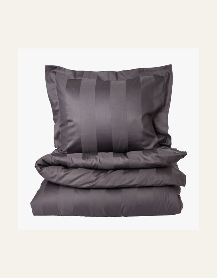 Pussilakanasetti satiinipuuvillaa harmaa - 2