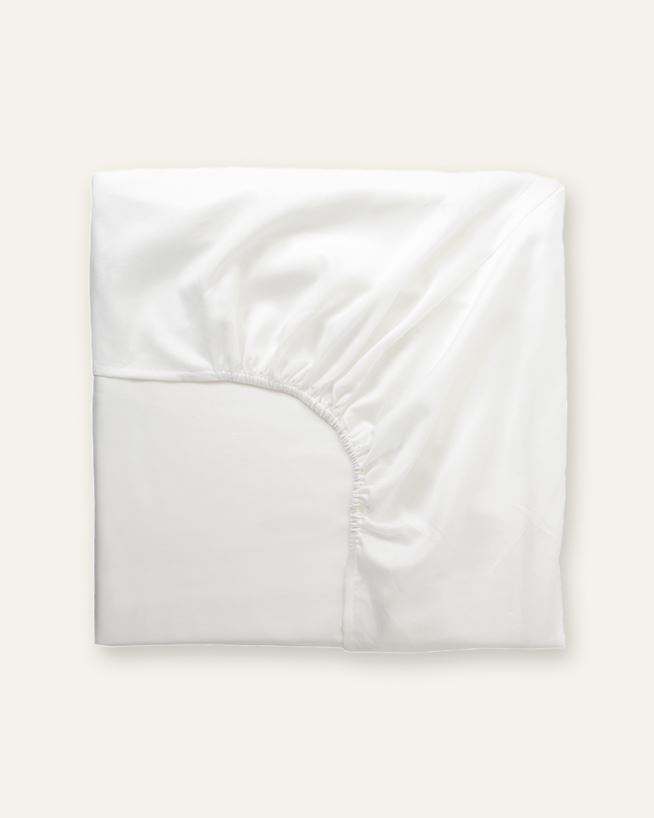 Muotoonommeltu aluslakana valkoinen - 160x200 cm valkoinen - 1