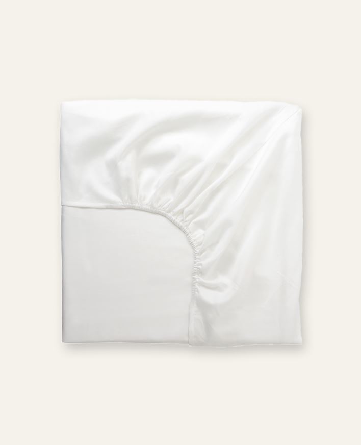 Muotoonommeltu aluslakana valkoinen - 160x200 cm valkoinen - 1