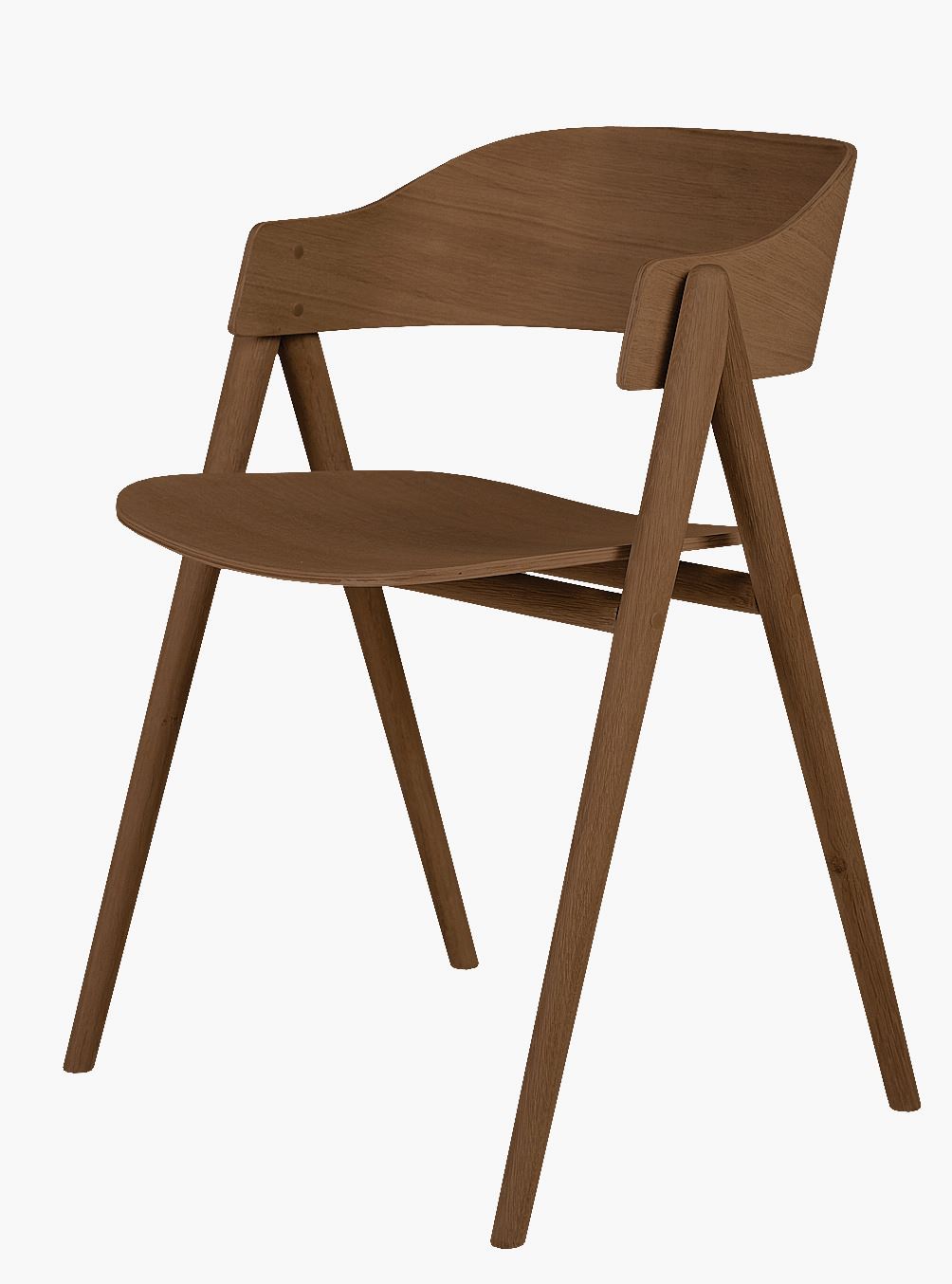 Ruokapöydän tuoli ruskea - 54x51x74 cm ruskea - 1