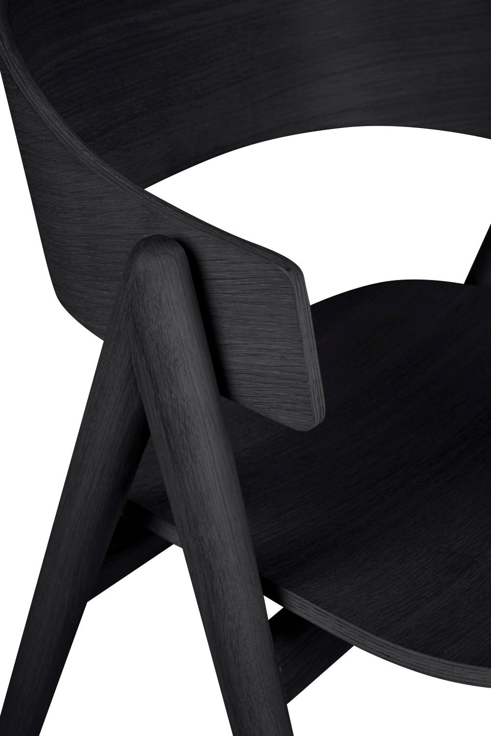 Ruokapöydän tuoli musta - 3