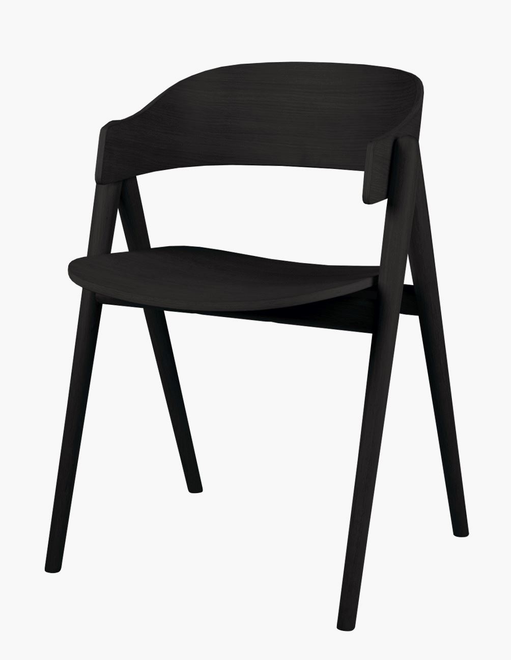 Ruokapöydän tuoli musta - 54x51x74 cm musta - 1