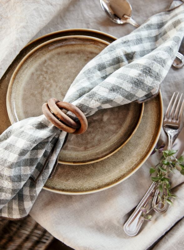 Servettirenkaat, 2 kpl luonnonväri - 2