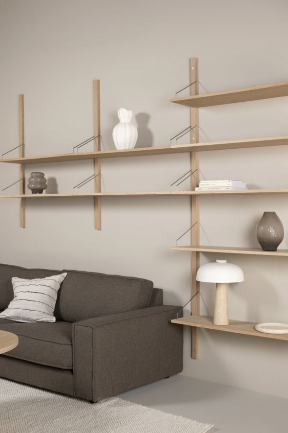 Hyllyjärjestelmä hyllylevy luonnonväri - 6