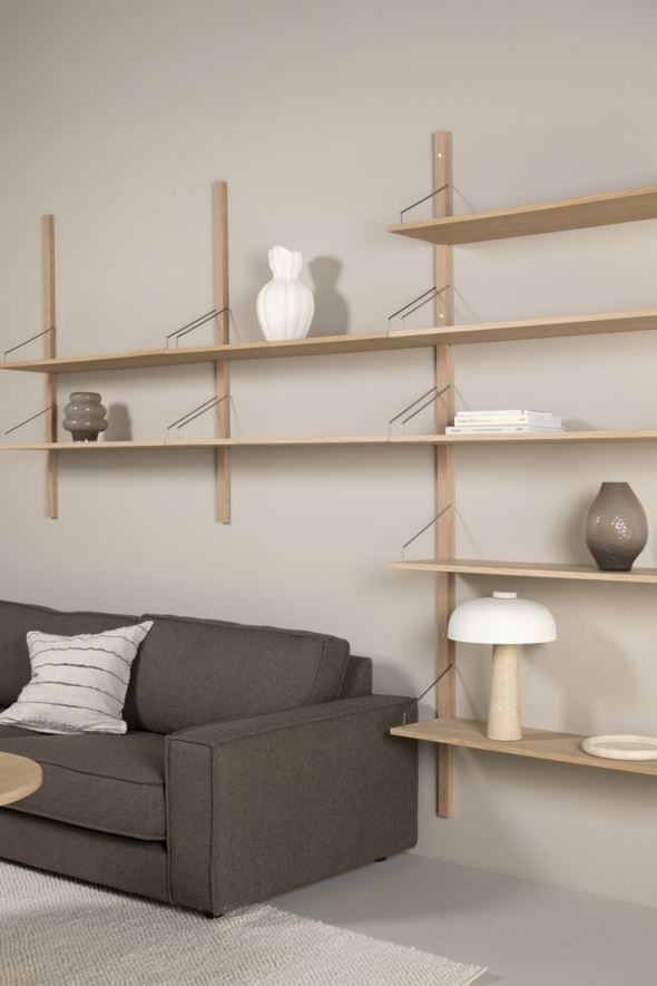 Hyllyjärjestelmä hyllylevy luonnonväri - 6