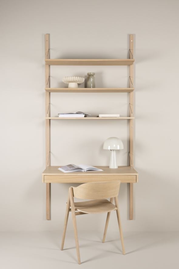 Hylly-yhdistelmä 2 luonnonväri - 220x104 cm luonnonväri - 1