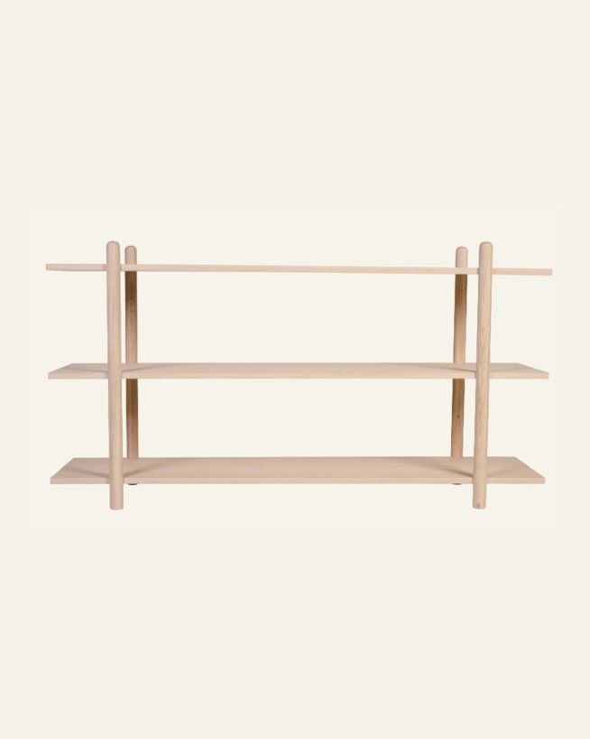 Hylly viilu matala luonnonväri - 150x39x80 cm luonnonväri - 1