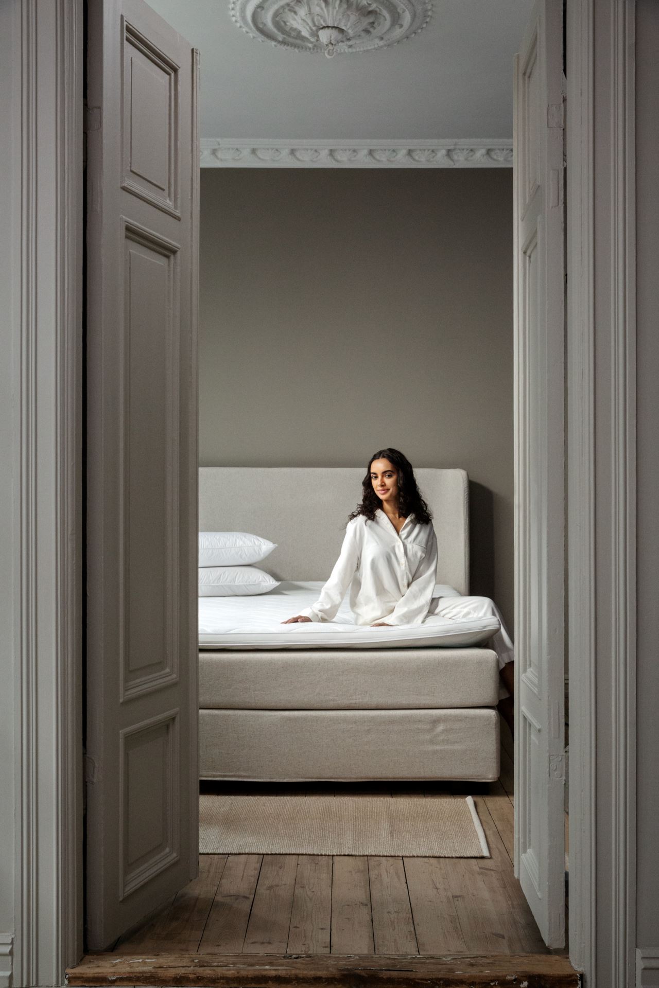 Jenkkisänky kiinteä luonnonväri - 2