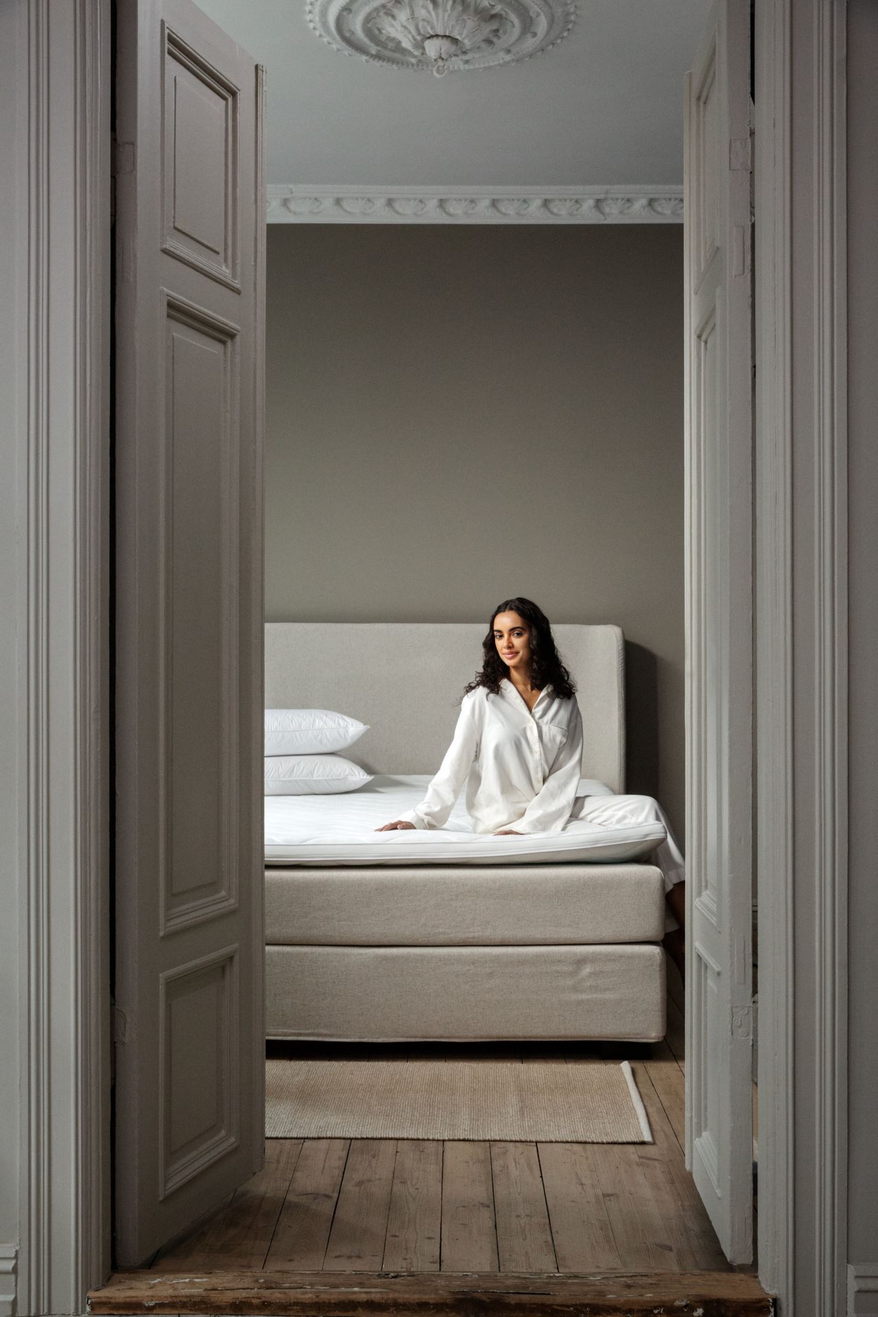 Jenkkisänky kiinteä luonnonväri - 2