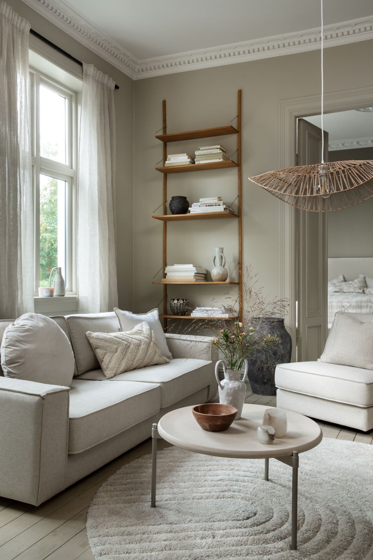 Lampunvarjostin luonnonväri - 3