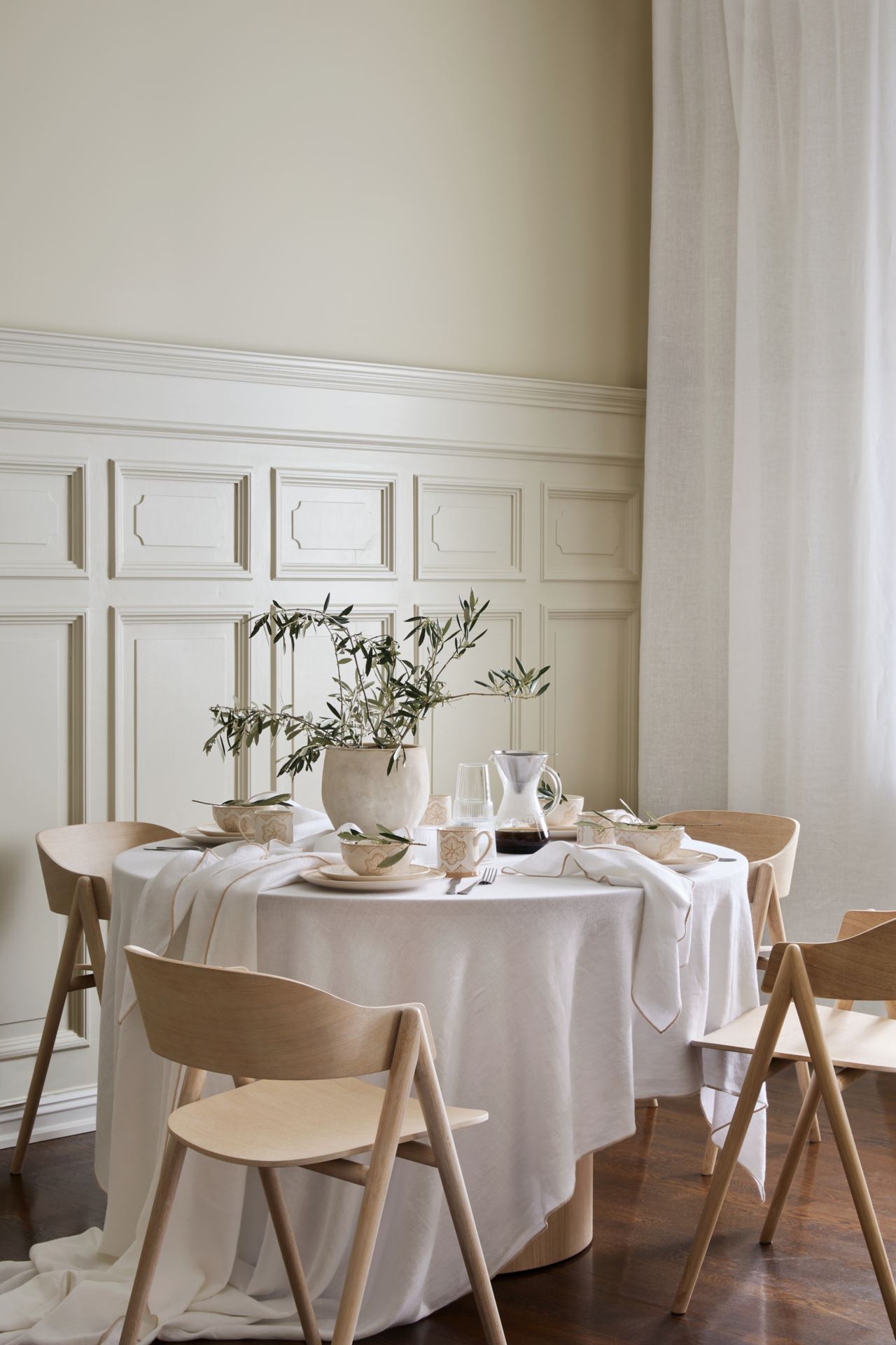 Pellavaliina beige - 5