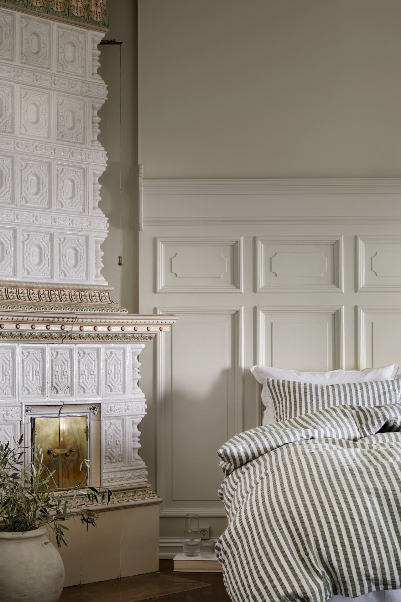 Pussilakanasetti kreppipuuvillaa oliivinvihreä - 3