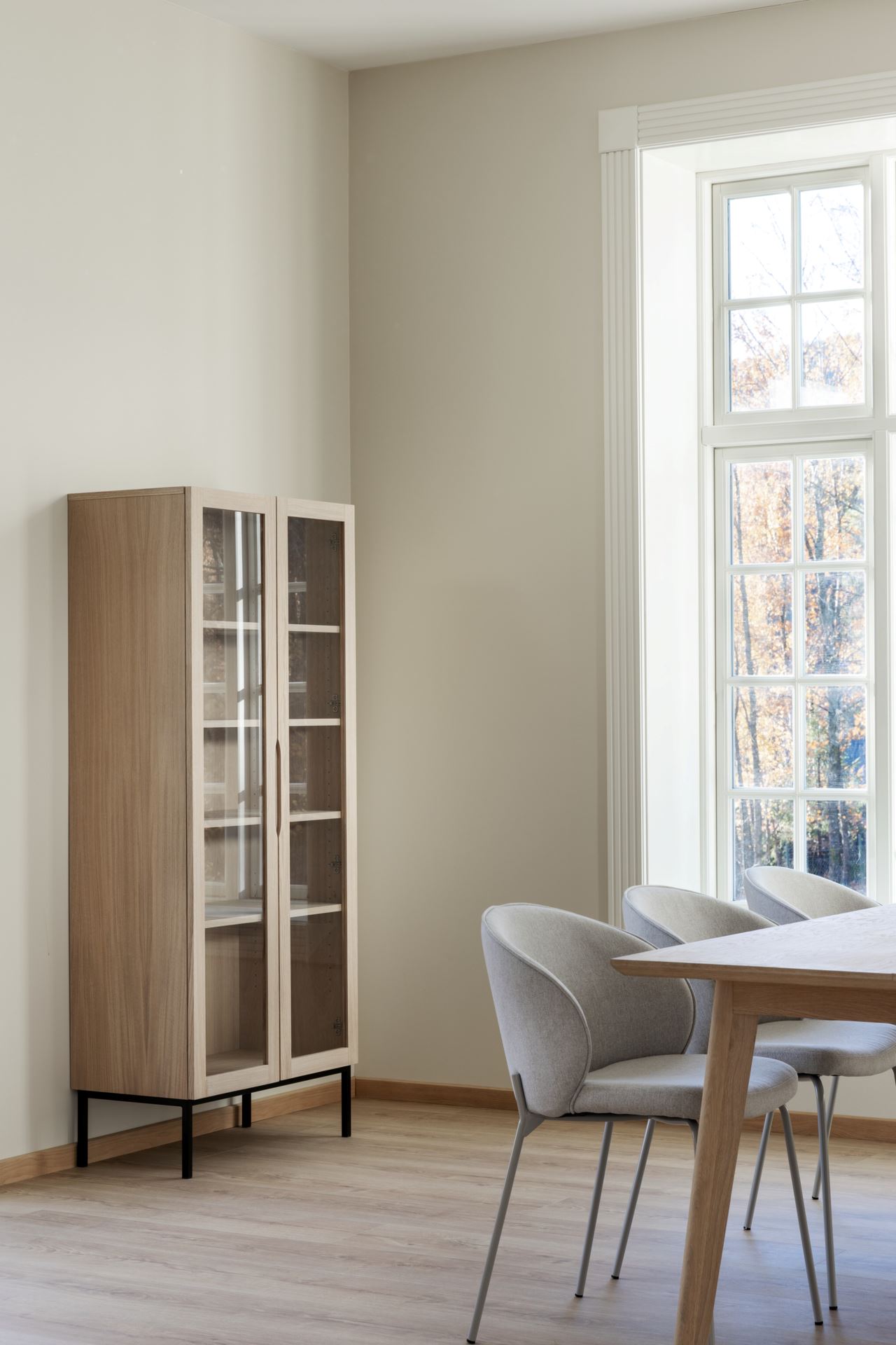 Ruokapöydän tuoli vaalean beige - 3