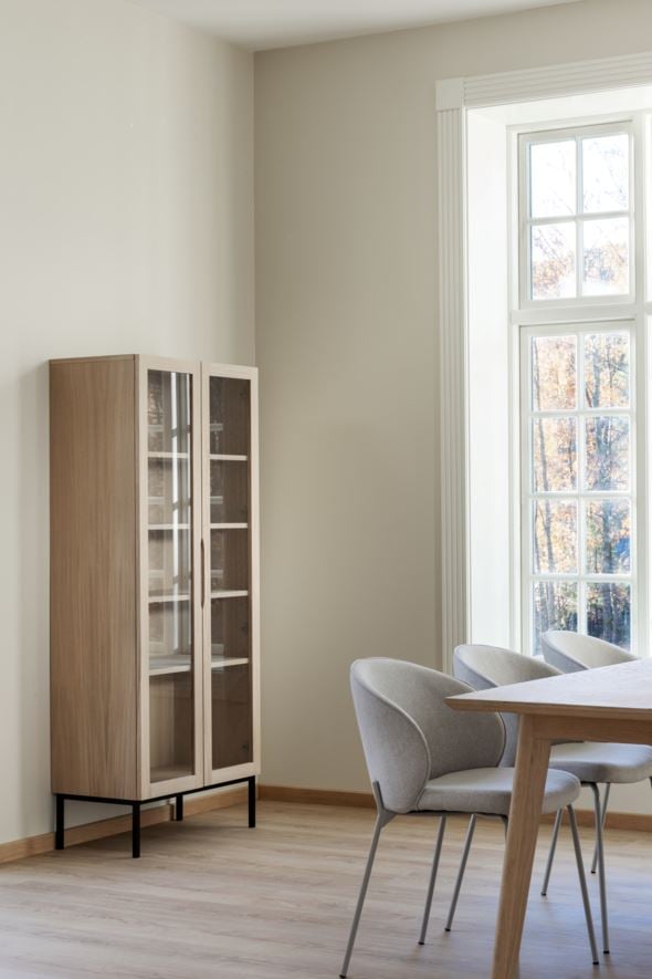 Ruokapöydän tuoli vaalean beige - 3