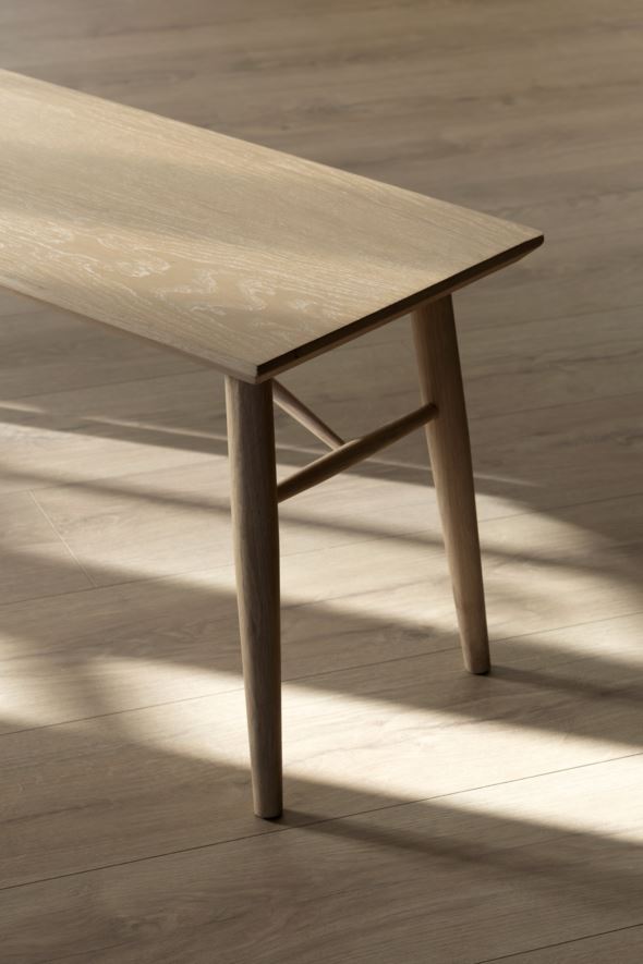 Ruokapöydän penkki luonnonväri - 12