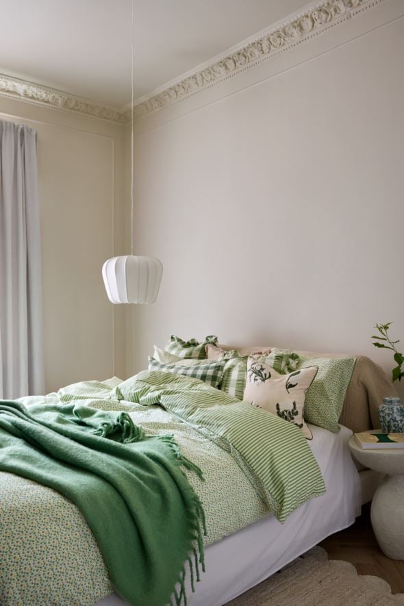 Pussilakanasetti puuvillaa moniväri/vihreä - 3