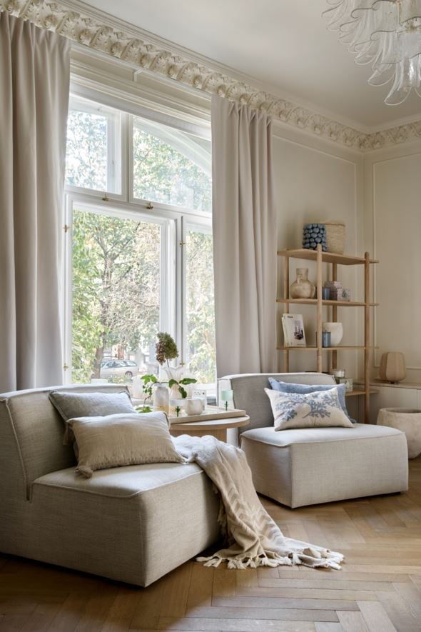 Pimennysverho luonnonvalkoinen - 5