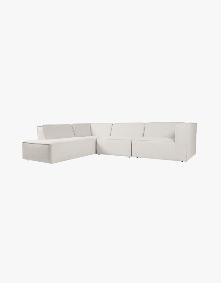 Sohva avokulmalla vasen, 4 osaa luonnonväri - 293x227x73 cm luonnonväri - 1