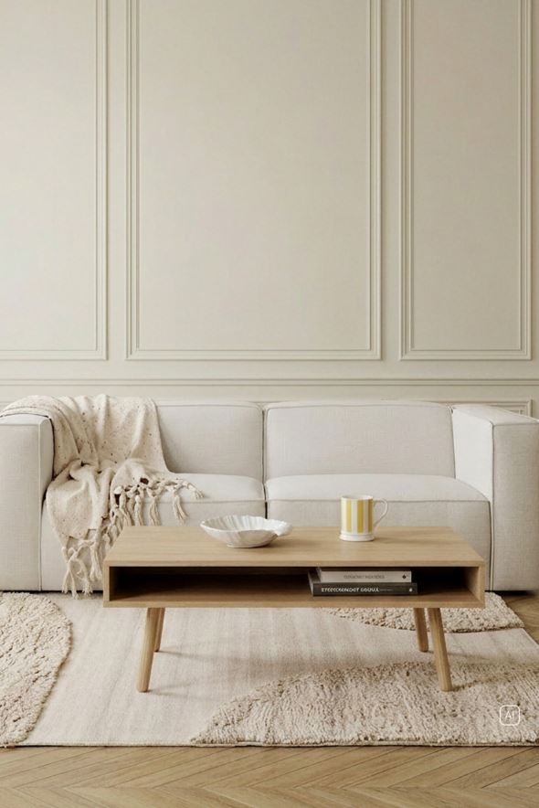 Sohvapöytä luonnonväri - 70x130x48 cm luonnonväri - 1