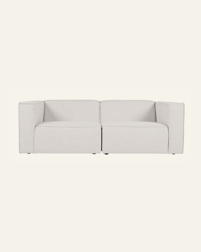 Moduulisohva 2 osaa käsinojalla luonnonväri - 220x93x73 cm luonnonväri - 1