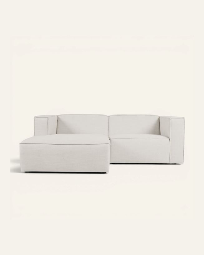 Moduulisohva 2 osaa, divaani vasen luonnonväri - 224x154x73 cm luonnonväri - 1