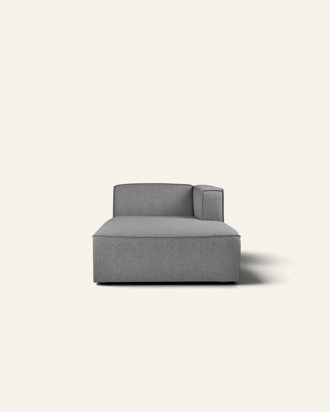 Moduuli divaani oikea harmaa - 154x114x73 cm harmaa - 1