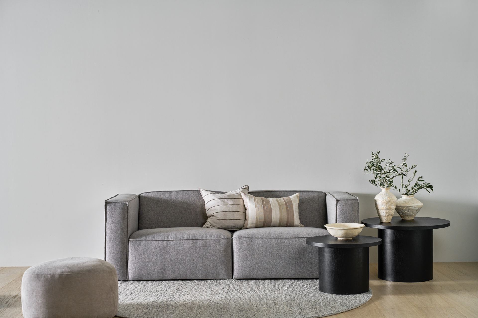 Moduulisohvaosa 1,5-istuttava käsinoja oikea harmaa - 8