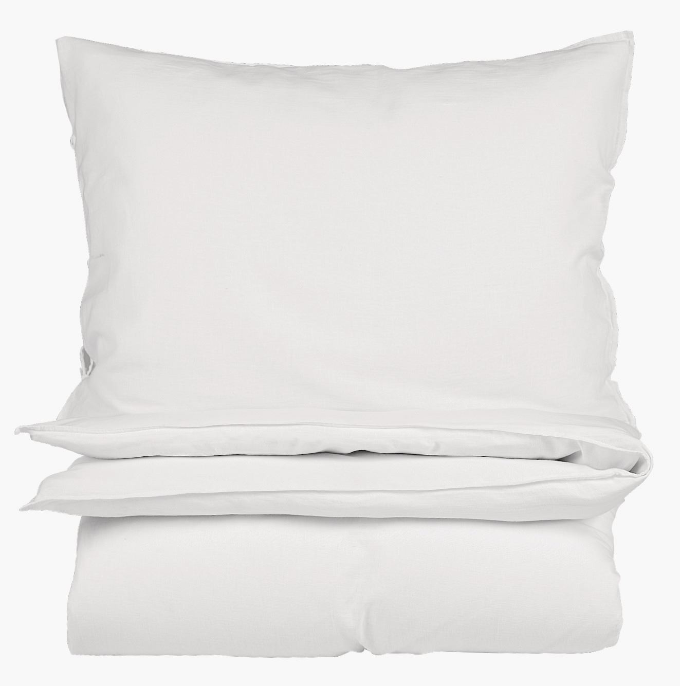 Pussilakanasetti puolipellavaa valkoinen - 230x220 cm valkoinen - 1