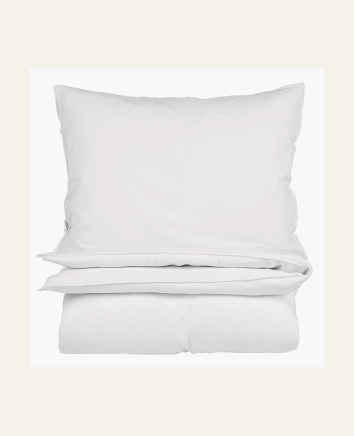 Pussilakanasetti puolipellavaa valkoinen - 230x220 cm valkoinen - 1