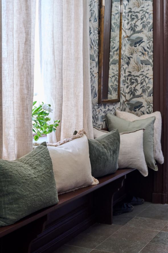 Pellavaverho luonnonväri - 5