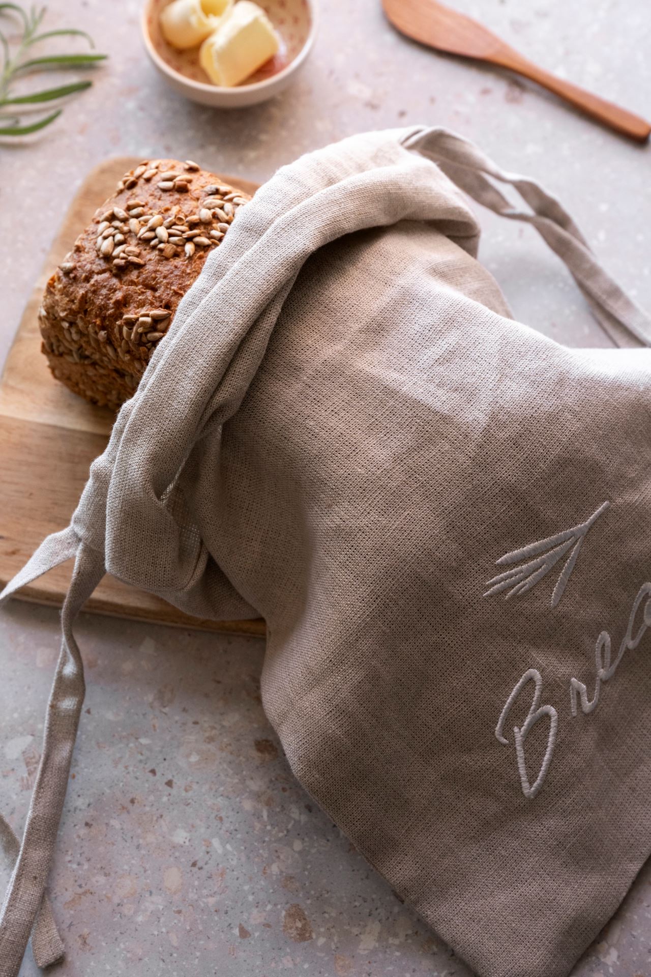 Leipäpussi luonnonväri - 2