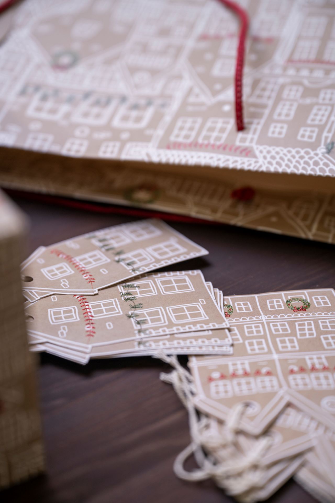 Pakettikortti 12kpl luonnonväri - 9 cm luonnonväri - 1