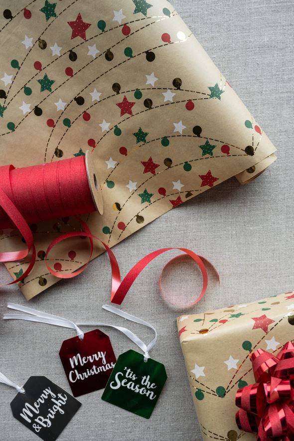 Lahjanauha punainen - 1 cm x 100 m punainen - 1