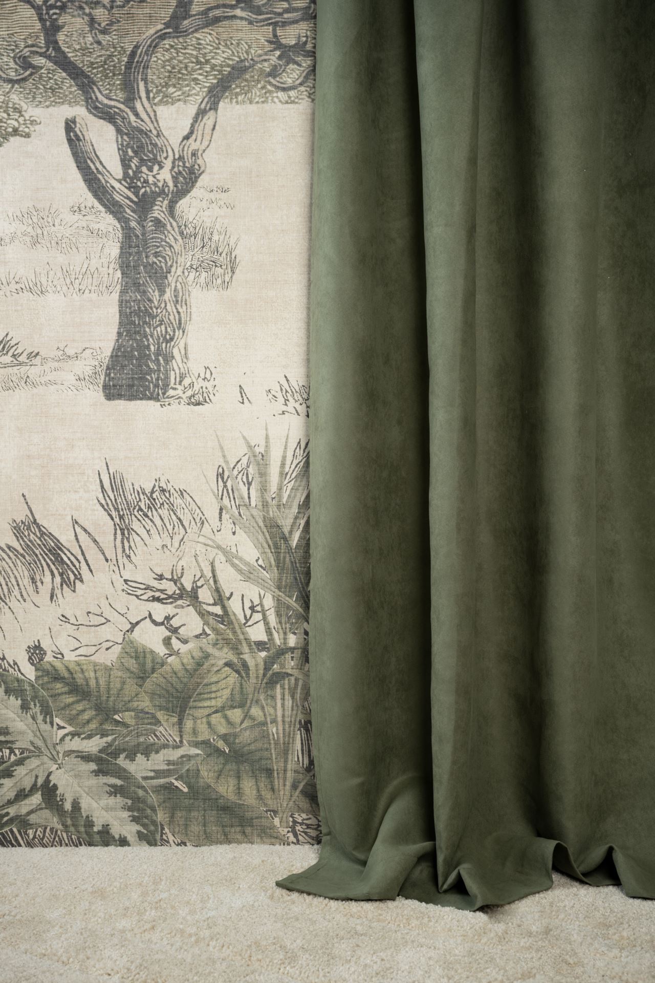 Verho keskivihreä - 2