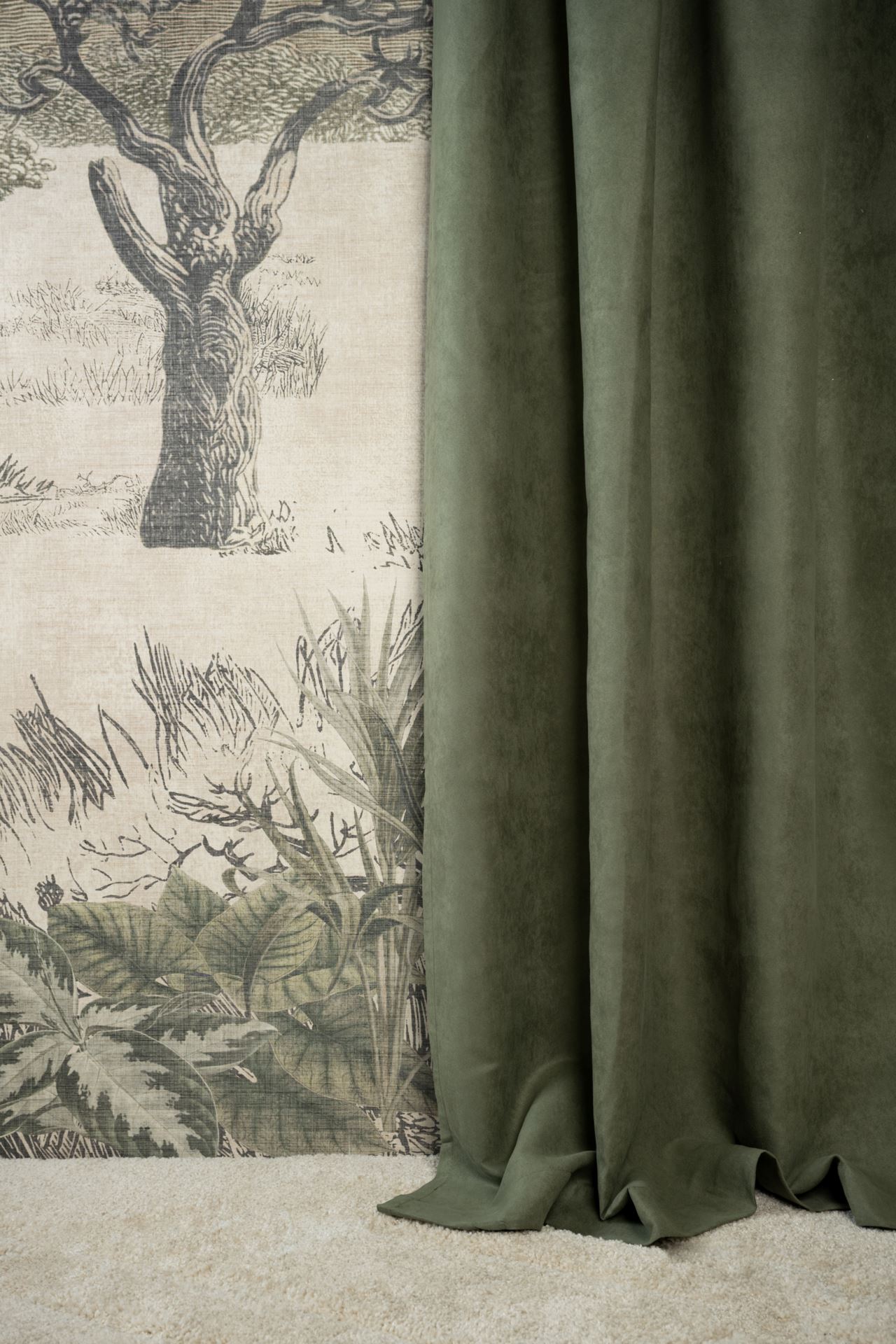 Verho keskivihreä - 2